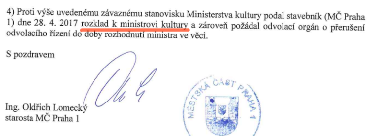 Praha 1 se zasazuje za garážové rampy na Václavském náměstí, napadla stanovisko památkářů
