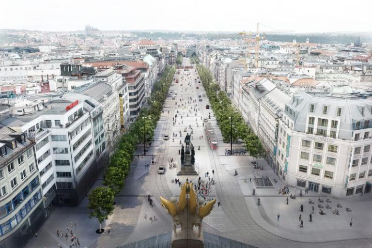 Tramvaje na Václavském náměstí blíže realizaci